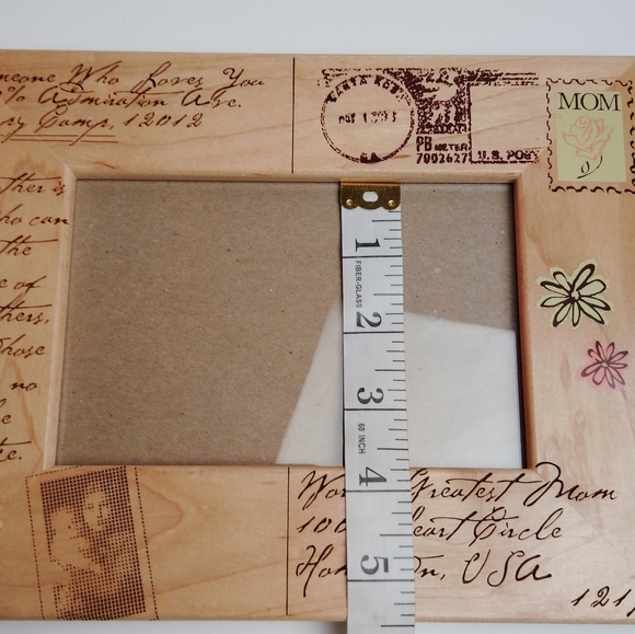 Photo Frame Mom Words Post Card Style Cedar Crate Market 6"x4" Opening - Picture 9 of 10